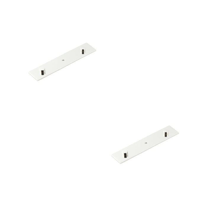 PACK Elegant Polished Nickel Backplate Cupboard Knob 140x30mm Kitchen Cabinet Knob (2)