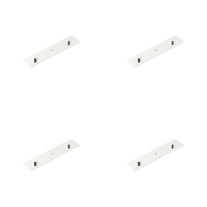 PACK Elegant Polished Nickel Backplate Cupboard Knob 140x30mm Kitchen Cabinet Knob