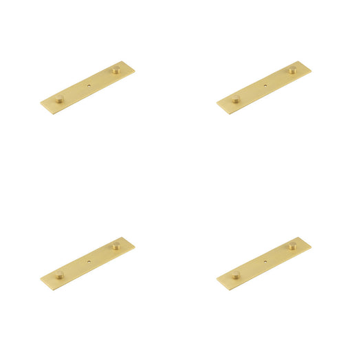 PACK Elegant Satin Brass Backplate Cupboard Knob 140x30mm Finishes Available Kitchen Cabinet Knob