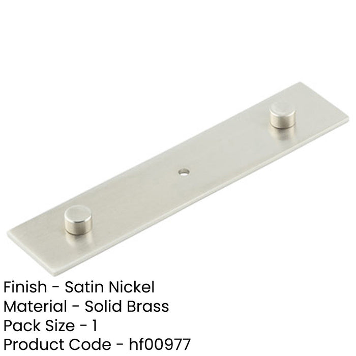 Elegant Satin Nickel Backplate Cupboard Knob 140x30mm Kitchen Cabinet Knob-1
