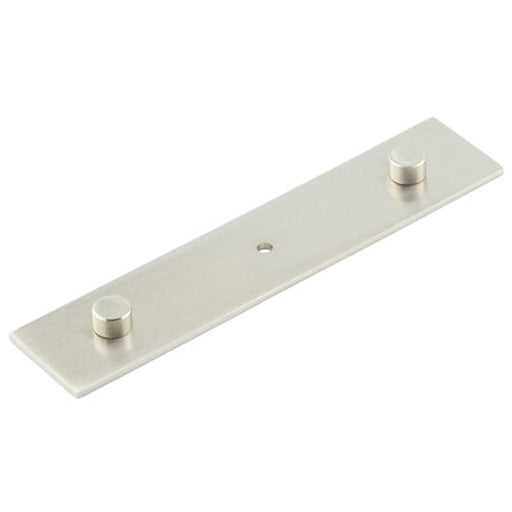 Elegant Satin Nickel Backplate Cupboard Knob 140x30mm Kitchen Cabinet Knob
