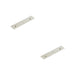 PACK Elegant Satin Nickel Backplate Cupboard Knob 140x30mm Kitchen Cabinet Knob (2)