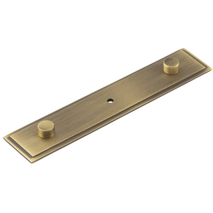 Elegant Antique Brass Backplate Cupboard Knob 140x30mm Kitchen Cabinet Knob (1)