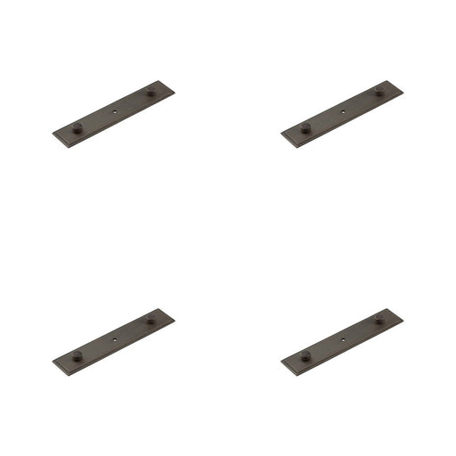 PACK Elegant Dark Bronze Backplate Cupboard Knob 140x30mm Kitchen Cabinet Knob (1)