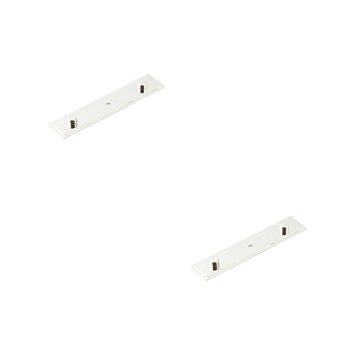 PACK Elegant Polished Nickel Backplate Cupboard Knob 140x30mm Kitchen Cabinet Knob (3)