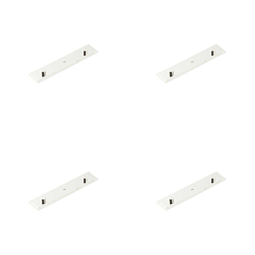 PACK Elegant Polished Nickel Backplate Cupboard Knob 140x30mm Kitchen Cabinet Knob (1)