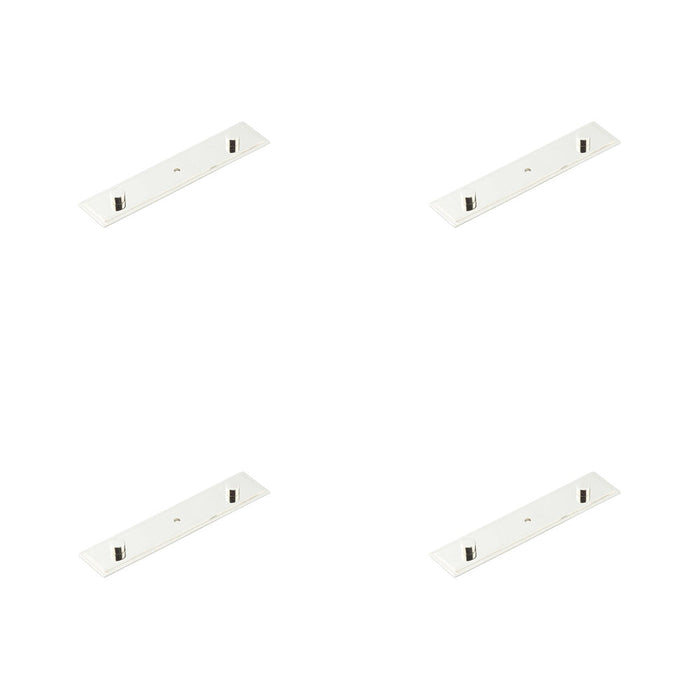 PACK Elegant Polished Nickel Backplate Cupboard Knob 140x30mm Kitchen Cabinet Knob (1)