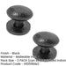 PACK Elegant 38mm Black Oval Cupboard Knob Stylish Interiors Kitchen Cabinet Knob (1)-1