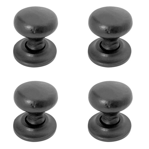 PACK Elegant 32mm Black Round Cupboard Knob Timeless Decor Kitchen Cabinet Knob