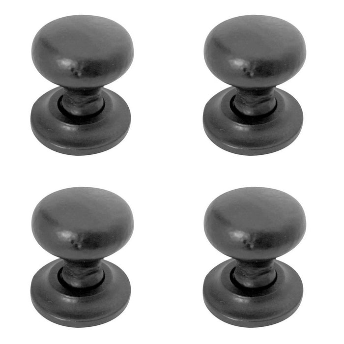 PACK Elegant 32mm Black Round Cupboard Knob Timeless Decor Kitchen Cabinet Knob