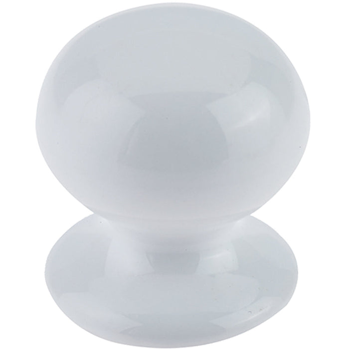 Elegant 38mm White Porcelain Cupboard Knob Traditional Homes Kitchen Cabinet Knob