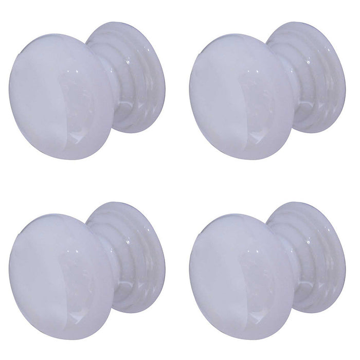 PACK Elegant 33mm White Porcelain Cupboard Knob Timeless Kitchen Design Kitchen Cabinet Knob