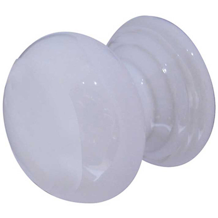 Elegant 50mm White Porcelain Cupboard Knob Classic Style Kitchen Cabinet Knob