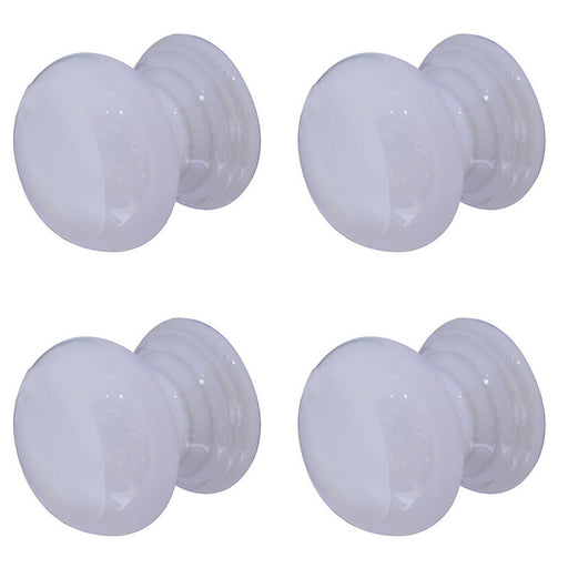 PACK Elegant 50mm White Porcelain Cupboard Knob Classic Style Kitchen Cabinet Knob