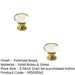PACK Elegant Oval Glass Cupboard Knob Polished Brass Finish 41x26mm Kitchen Cabinet Knob (1)-1