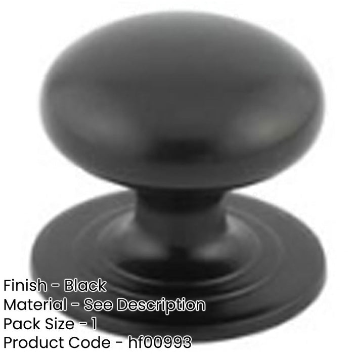 Elegant 32mm Traditional Black Cupboard Knob Cabinets Kitchen Cabinet Knob-1