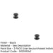 PACK Elegant 32mm Traditional Black Cupboard Knob Cabinets Kitchen Cabinet Knob (1)-1