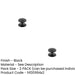 PACK Stylish 38mm Traditional Black Cupboard Knob Cabinets Kitchen Cabinet Knob (1)-1