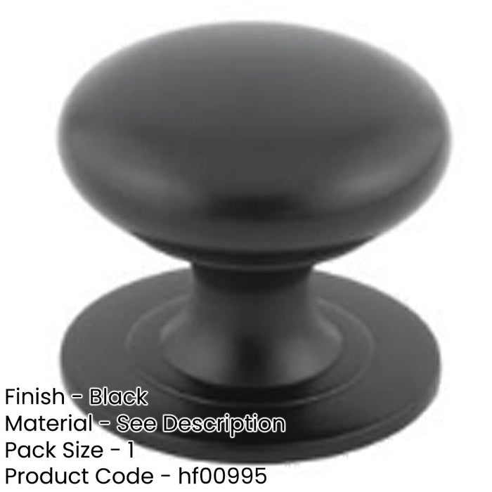 42mm Traditional Black Cupboard Knob Cabinets Kitchen Cabinet Knob-1