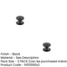 PACK 42mm Traditional Black Cupboard Knob Cabinets Kitchen Cabinet Knob (1)-1