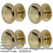 PACK Premium 25mm Polished Brass Cupboard Knob Elegant Interiors Kitchen Cabinet Knob-1