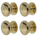 PACK Premium 25mm Polished Brass Cupboard Knob Elegant Interiors Kitchen Cabinet Knob