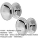 PACK High-Quality Traditional Cupboard Knob 25mm Polished Chrome Finish Kitchen Cabinet Knob (1)-1