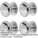 PACK High-Quality Traditional Cupboard Knob 25mm Polished Chrome Finish Kitchen Cabinet Knob-1