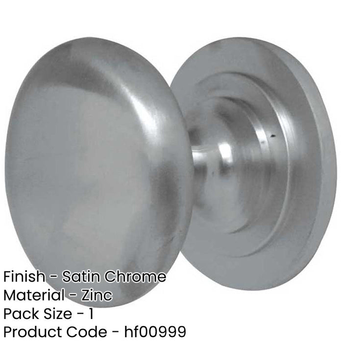 High-Quality Satin Chrome Cupboard Knob 25mm Furniture Kitchen Cabinet Knob-1