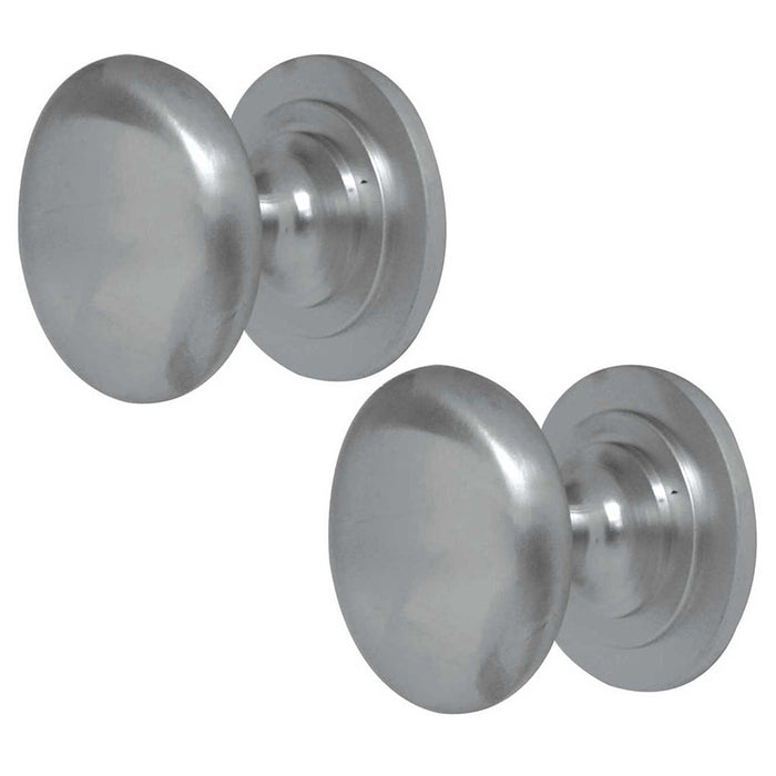 PACK High-Quality Satin Chrome Cupboard Knob 25mm Furniture Kitchen Cabinet Knob (1)
