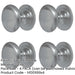 PACK High-Quality Satin Chrome Cupboard Knob 25mm Furniture Kitchen Cabinet Knob-1