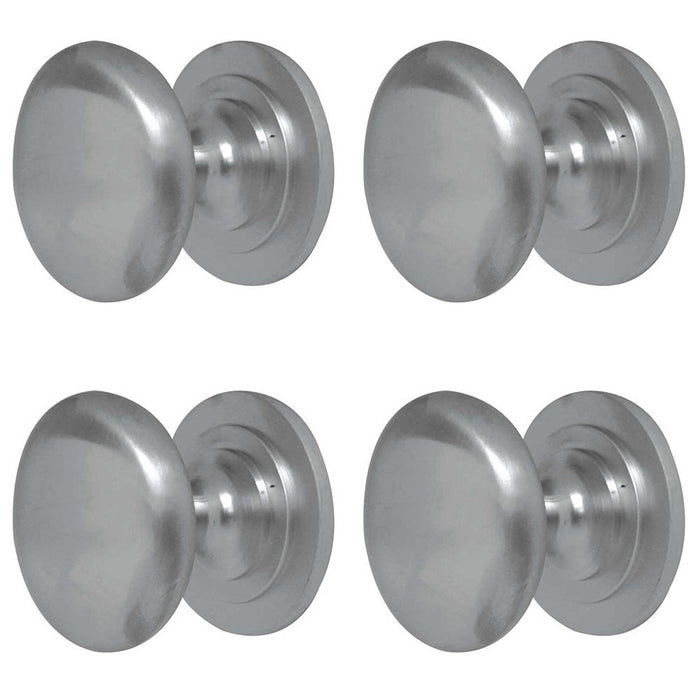 PACK High-Quality Satin Chrome Cupboard Knob 25mm Furniture Kitchen Cabinet Knob