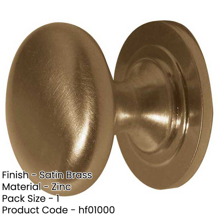 High-Quality 32mm Satin Brass Cupboard Knob Elegant Furniture Kitchen Cabinet Knob-1