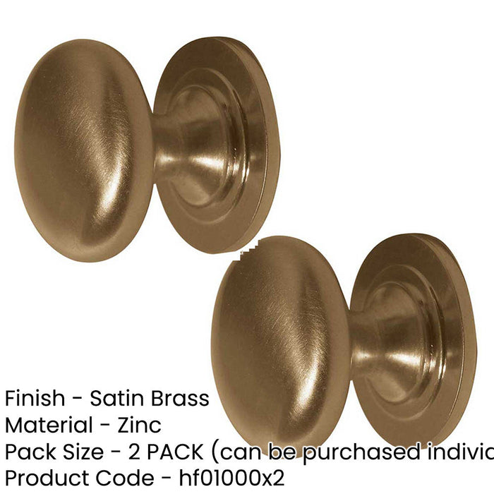 PACK High-Quality 32mm Satin Brass Cupboard Knob Elegant Furniture Kitchen Cabinet Knob (1)-1