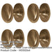 PACK High-Quality 32mm Satin Brass Cupboard Knob Elegant Furniture Kitchen Cabinet Knob-1