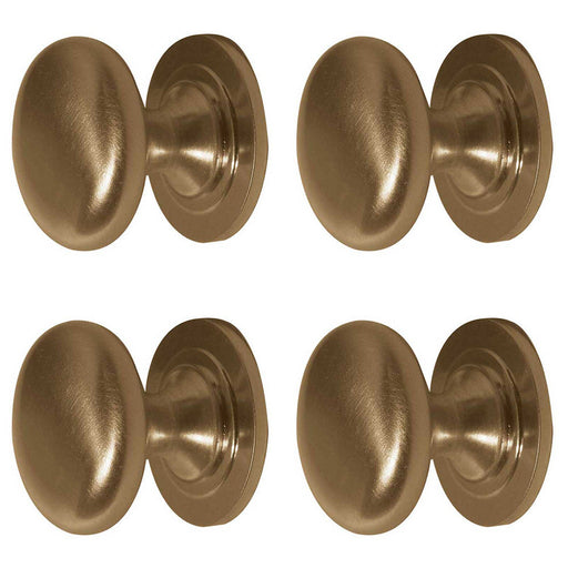 PACK High-Quality 32mm Satin Brass Cupboard Knob Elegant Furniture Kitchen Cabinet Knob