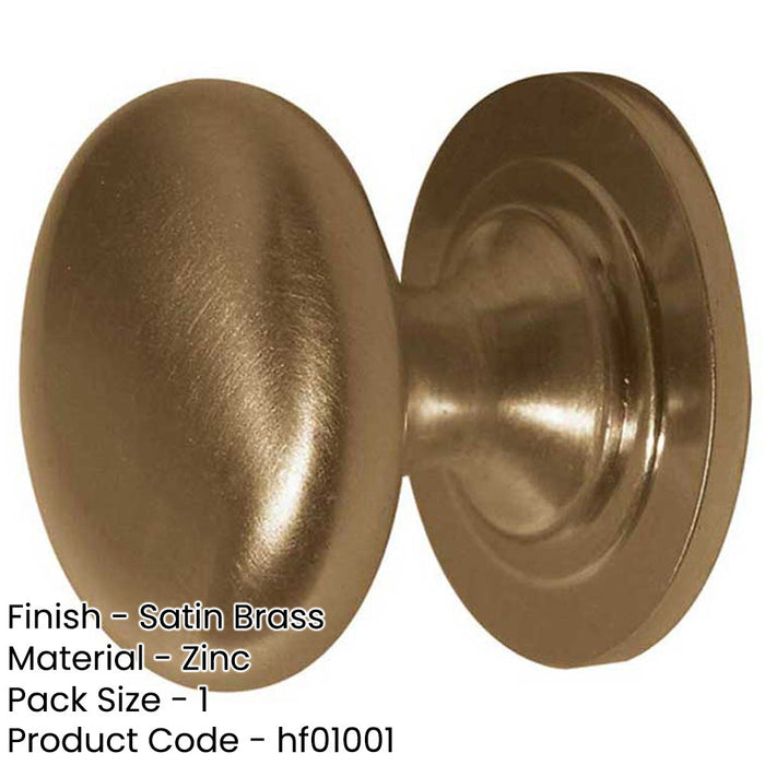 Premium 38mm Satin Brass Cupboard Knob Stylish Furniture Kitchen Cabinet Knob-1