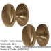PACK Premium 38mm Satin Brass Cupboard Knob Stylish Furniture Kitchen Cabinet Knob (1)-1
