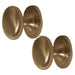 PACK Premium 38mm Satin Brass Cupboard Knob Stylish Furniture Kitchen Cabinet Knob (1)