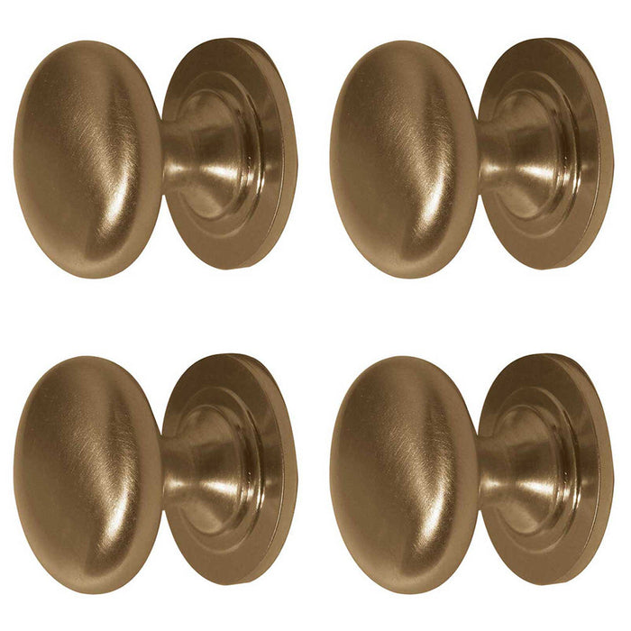PACK Premium 38mm Satin Brass Cupboard Knob Stylish Furniture Kitchen Cabinet Knob