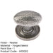 Elegant Oval Cupboard Knob Pewter Finish, 27x36mm Kitchen Cabinet Knob-1