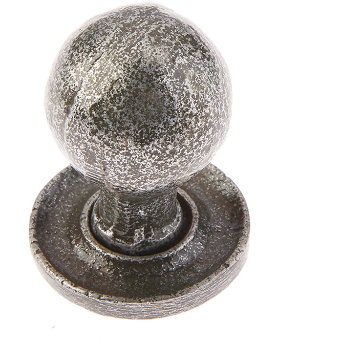 Premium Round Cupboard Knob Pewter Finish 27x39mm Kitchen Cabinet Knob