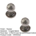 PACK Premium Round Cupboard Knob Pewter Finish 27x39mm Kitchen Cabinet Knob (1)-1