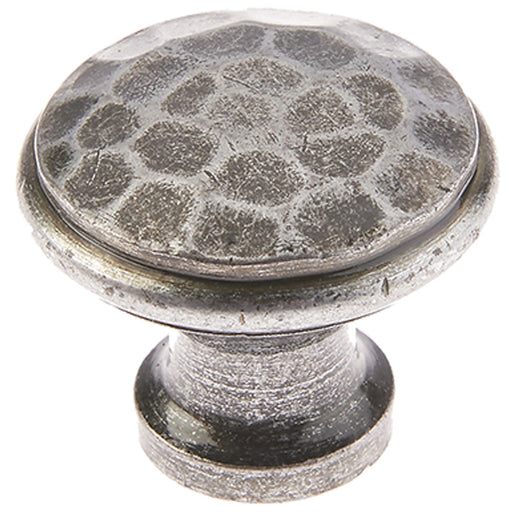 Rustic Hammered Pewter Cupboard Knob 20mm Kitchen Cabinet Knob