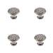 PACK Rustic Hammered Pewter Cupboard Knob 20mm Kitchen Cabinet Knob
