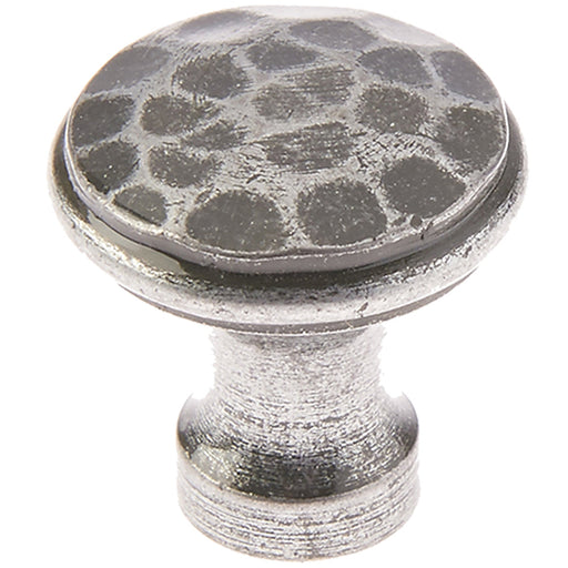 Rustic Hammered Pewter Cupboard Knob 30mm Kitchen Cabinet Knob