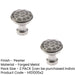 PACK Rustic Hammered Pewter Cupboard Knob 30mm Kitchen Cabinet Knob (1)-1