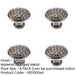 PACK Rustic Hammered Cupboard Knob Pewter 40mm Handmade Design Kitchen Cabinet Knob-1