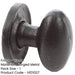 Elegant Black Oval Cupboard Knob 27x36mm Timeless Interiors Kitchen Cabinet Knob-1