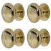PACK Premium 32mm Polished Brass Cupboard Knob Stylish Furniture Kitchen Cabinet Knob